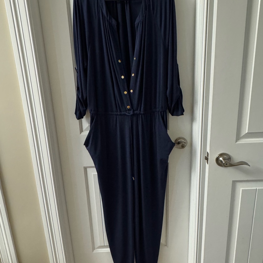Michael Kors Navy Jumpsuit